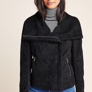 Anthropologie Irina sueded moto jacket